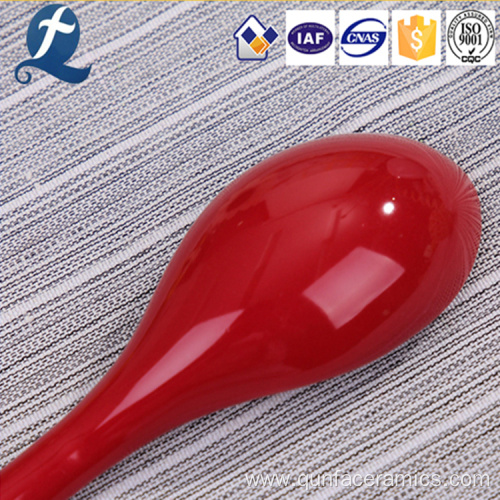 Wholesale Ceramic Coffee Soup Spoon With Logo Print